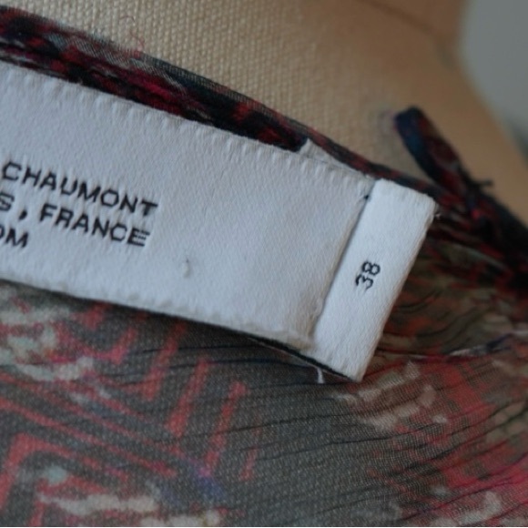 IRO Paris Ressy Sheer Chiffon Tiered Mini Dress - US size 6 / UK size 38 - Picture 6 of 6